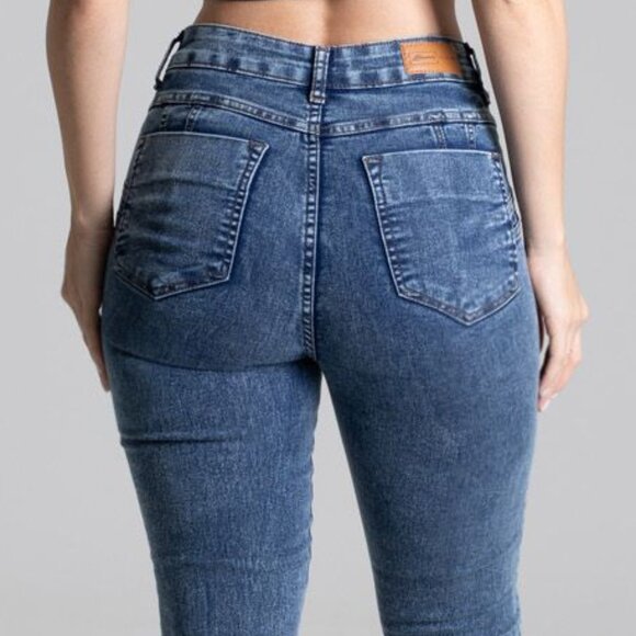 Sawary Women's Cobalt Blue Butt - Lifting Shape - Enhancing Jeans - Picture 7 of 7